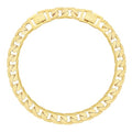 KissYan Gold Ankle Bracelets for Women, 14K Gold Anklets Chunky Cuban Link Chain Summer Beach Foot Jewelry Gifts for Women - color: Flat Cuban-Gold