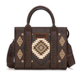 Wrangler Tote Bag for Women Western Purse and Aztec Satchel Handbag - color: Aztec Coffee