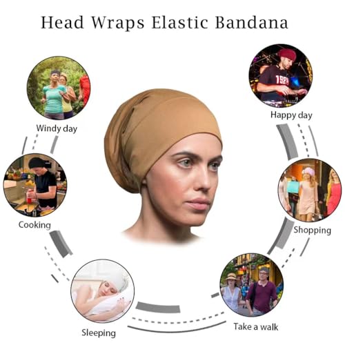 Women Under Scarf Hijab Cap Undercap Headwrap Scarf Stretch Tube Neck Cover - color: Dark Gray