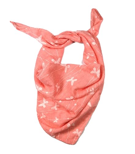 Shanlin Unisex Cotton Square Bandanas Scarves 24x24 - color: Butterflies-pink
