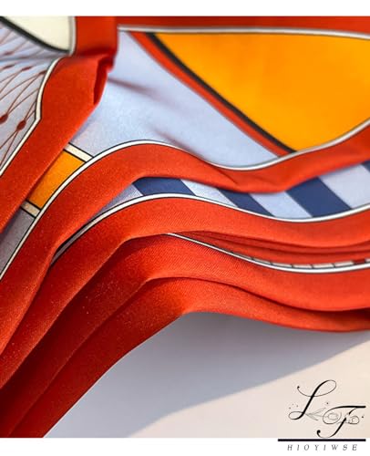 Hioyiwse Head Scarf Hair Neck Scarves For Women Purse Bag Scarfs For Handbags Silky Long Thin Satin Headscarf Fashion - color: B16-the Running Horse