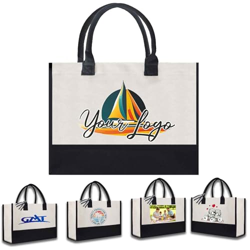 Custom Cotton Canvas Tote Bag Pouch Promotional Totes Print Your Logo Personalized Tote Bag Buy Wholesale Bulk Tote Bag - style: Custom Logo