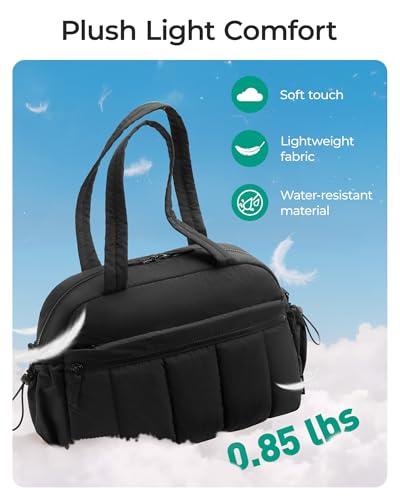 BAGSMART Gym Bag for Women, Duffle Bag for Travel with Wet Pocket, Lightweight Carry on Weekender Duffel, Water Resistant - color: Classic, size: Medium