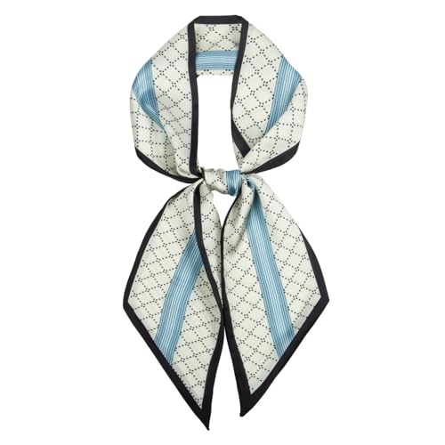 RIIQIICHY Hair Scarf for Women Like Silk Scarves Headband Neck Scarfs Twilly Purse Accessories - color: C009