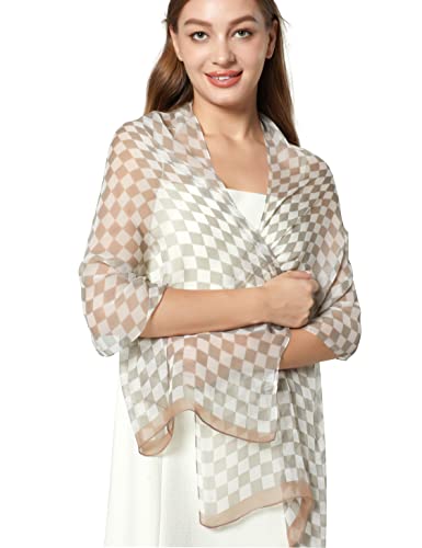 PANTONIGHT Long Chiffon Fashion Scarf Lightweight Chiffon Sheer for women - color: Color 767