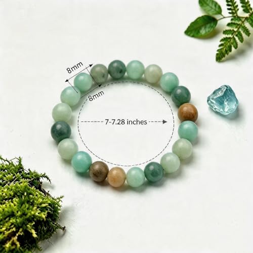 Crystal Bracelets, Bracelet for Women, Nature Crystal Stretch Elastic Bracelet, Nature Gemstone-8mm, Healing Stone Bracelets, Jewelry Gifts for Women, Holiday - color: Turquoise