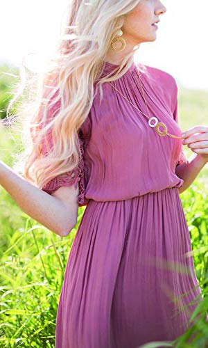 Tassel Pendant Necklace Handmade Straw Wicker Braid Statement Pendant Y-Shaped Long Chain Necklace for Women