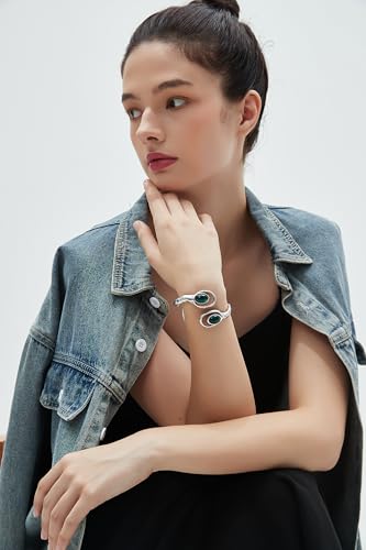 Chunky Gold Bracelet Trendy Gold Cuff Bracelets for Women Statement Silver Arm Cuffs Bangles Arm Punk Jewelry Accessories - style: Cuff Bracelets