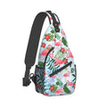 Sling Backpack For Men Hiking Daypack Crossbody Shoulder Bag Travel Chest Pack | Hiking - color: Pink Flamingo