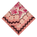Single Pack Bandanas 60s Premium Cotton Soft Thin Handfeel Large Handkerchief for Men and Women - color: 1 Pack-pink Rose