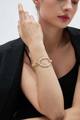 Chunky Gold Bracelet Trendy Gold Cuff Bracelets for Women Statement Silver Arm Cuffs Bangles Arm Punk Jewelry Accessories - style: Gold Bengal Bracelet