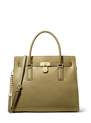 Michael Kors Women's Hamilton Satchel - color: Gold-tone Hardware/Urbino Leather/Pistachio
