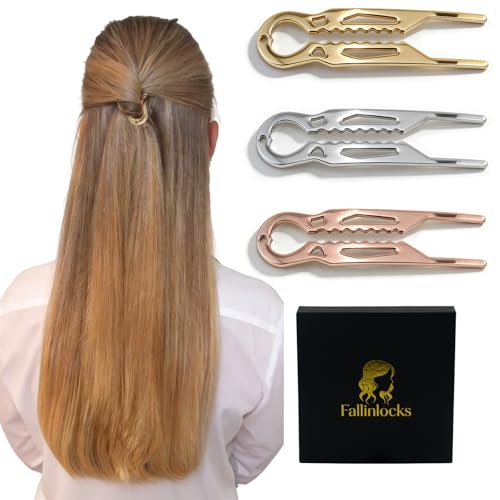 3 Pcs French Hair Pins for Women, 3.15" Medium Elegant & Durable Metal U Shaped Hairpins for Thick or Thin Hair and Hairstyles, Secure Hold All Day, Comfortable Fit | Ideal Gifts for Women - size: Medium