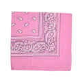 Motique Accessories 22 Inch Cotton Paisley Bandana - color: Light Pink