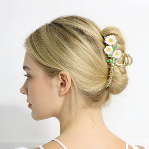 6 Pcs Flower Claw Clips for Women，Cute Hair Clips Large Strong Metal Butterfly Tulip Flower Hair Clips for Women Thick Thin Curly Hair Valentine's Day,Mother's Day,Christmas Gift.(STYLE B) - color: STYLE B
