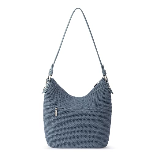 The Sak Sequoia Hobo Bag - Hand Crochet Large Women's Purse for Everyday & Travel - Durable Handbag & Tote With Zipper Pocket - color: Maritime