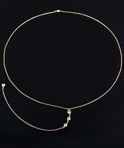 Tornito 4-8Pcs Sexy Body Chain Belly Waist Chain Necklace Summer Beach Bikini Bra Body Jewelry for Women Gold Tone - style: A1:8pcs, Gold Tone
