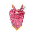 dscarf Womens Neck Scarf 21"x21" Small Square | Headband Scarf Ethnic Bandana Head Scarf Flowering Breathable Lightweight - color: Flowering Design 2
