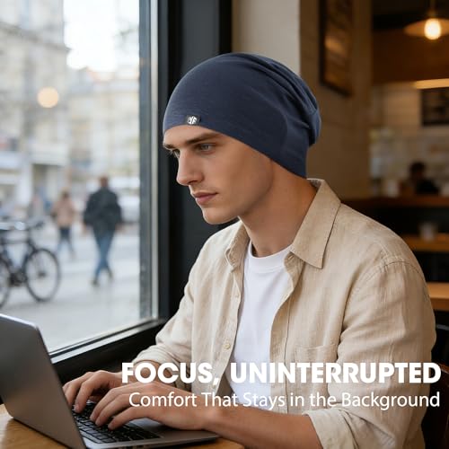 WTACTFUL 3 Pieces Cooling Skull Caps for Men & Women - Soft & Breathable Cycling Cap for Summer - color: Black+white+blue
