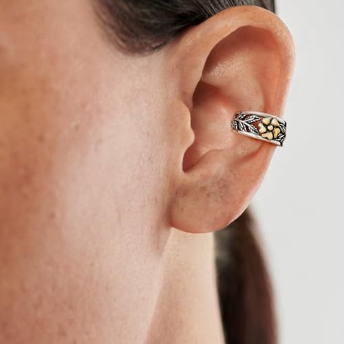 Cuff Earrings 925 Sterling Silver Ear Cuff Earrings Non-Piercing Fake Helix Cartilage Cuff Earrings Various Styles Ear Cuffs Fine Jewelry for Women - color: 4#daisy ear cuff