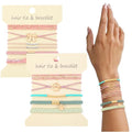 DIYDEC 10PCS Hair Ties Bracelet for Women 5 Styles Soft Braided Boho Hair Bands Elastic No Damage Hair Ties for Girls thick Thin Long Curly Hair Accessories(Pink and Blue) - color: Pink and Blue