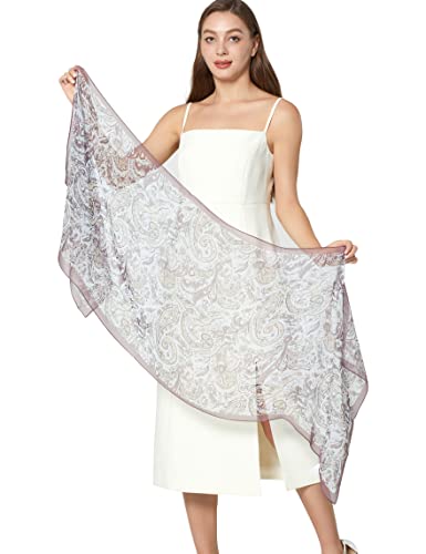 PANTONIGHT Long Chiffon Fashion Scarf Lightweight Chiffon Sheer for women - color: No.788