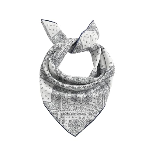STARWHISPER Multicolored 22''x22'' Cotton Bandana for Women and Men Multi-purpose Headband Hair Scarf Protective Coverage - color: S6-paisley