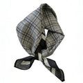 21 x 21 Inch Cotton Bandana for Women and Men,Soft Breathable Head Scarf, Multi-purpose Headband, Hair Scarf - color: Checkered Gray-un04