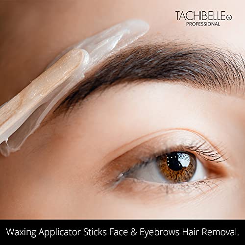 Tachibelle Wooden Wax Sticks - Body Eyebrow, Lip, Nose Small Waxing Applicator Sticks for Hair Removal and Smooth Skin Professional Spa - 2 in 1 (pointed and slanted) (Pack of 1000) - size: 500 Count (Pack of 2)