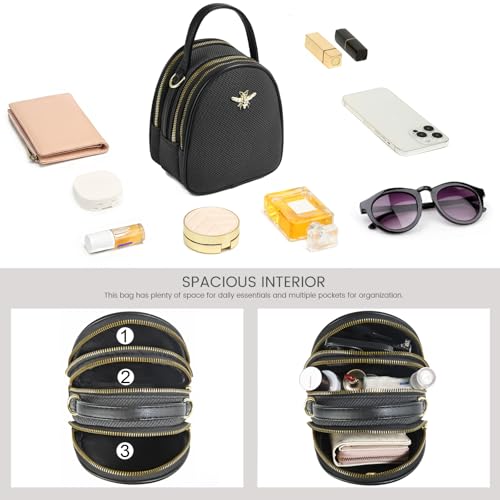 Small Crossbody Bags Shoulder Bag for Women Stylish Ladies Messenger Bags Purse and Handbags Wallet - color: 1-z Black