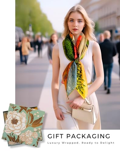 PoeticEHome Cashmere Scarf Wrap 36"x36" - Featherlight & Wrinkle-Free Artistic Square Shawl for Travel & Office, Gift Ready - color: Street in Saintes-maries - 36"