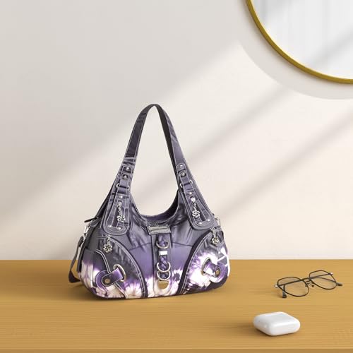 Angelkiss Hobo Purses and handbags for Women Satchel Handbag Women Purses Large Daily Shoulder Bags | Purses - color: Amaranth Red