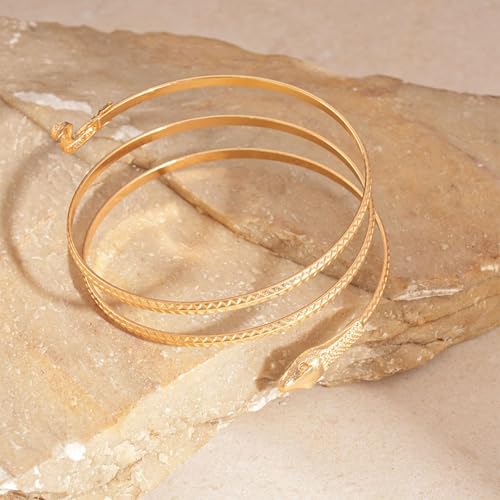 Frodete Arm Cuff Bracelet for Women Gold Upper Arm Jewelry Bangle Cuff Bracelets Starfish Shell Beach Jewelry Trendy Stuff Gifts - color: D6:arm cuff