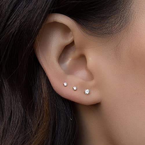 MODRSA Fake Nose Stud Fake Nose Ring Stud Fake Nose Piercing Fake Lip Ring Fake Earrings Stud Silver Gold Fake Cartilage Helix Earring Clip on Earring Hoop Fake Eyebrow Ring Fake Bridge Piercing - color: B4-fake stud - silver