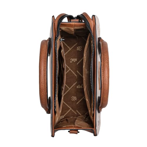Wrangler Tote Bag for Women Western Purse and Aztec Satchel Handbag - color: Aztec Tan