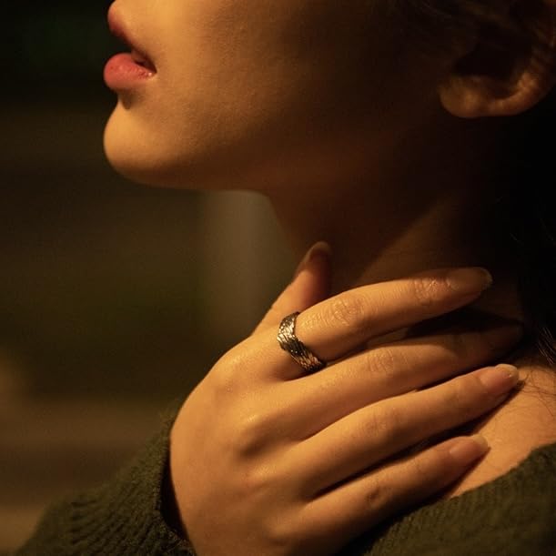 Retro Angel Wing Ring Adjustable Feather Silver Gold Antique Jewelry for Women Men Dainty Wrap Open Thumb Rings for Women Open Punk Birthday Gift Friendship - style: Angel Wing Protection Ring