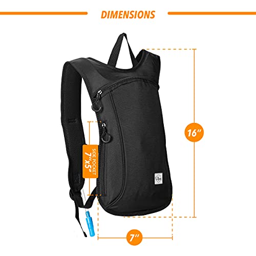 Vibe Festival Gear Rave Hydration Pack Backpack with 2L Water Bladder for Women Men – Festival Hydropack, Hydro Pack, Leak Proof, Lightweight – Teens, Party, Hiking, Running, Outdoor Sports - color: Purple Holographic Iridescent