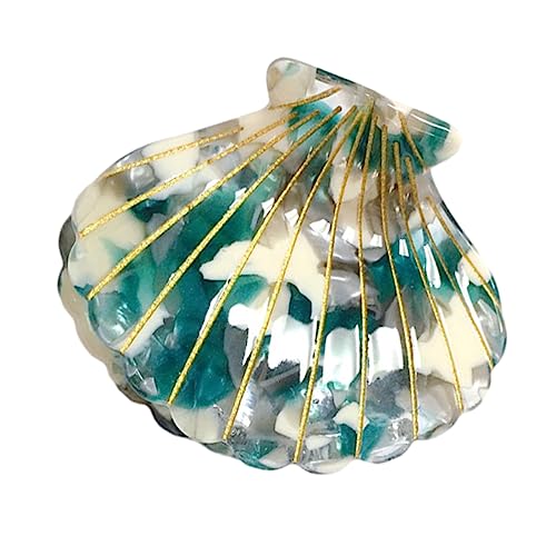Shell Claw Clip,Acetate Hair Clips,Small Hair Clips for Women,Marble Green - color: Marble Green
