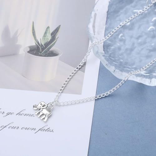 Boho Elephant Anklet Bracelet Silver Elephant Animal Charm Anklet Minimalist Summer Beach Foot Chain Jewelry for Women