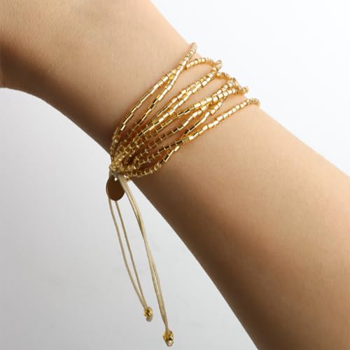 Sonateomber 2PCS Evil Eye Protection Boho String Rope Braided Bracelets Set for Women Men Charm Adjustable Handmade Couple Surfer Beads Anklets Kabbalah Strand Lucky BFF Jewelry Gift