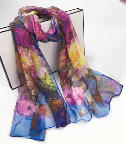 Xyueanlo Scarfs for Women Fashion Scarves Print Pattern Lightweight Sunscreen Scarf Wraps Shawls - color: Purple
