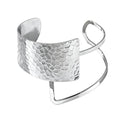 Bohemian Metal Bangle Bracelets for Women - 4 Colors (Silver/Black/Gold/Red) Adjustable Open Design, Versatile Stackable Jewelry for Daily Wear & Gifts - color: Silver