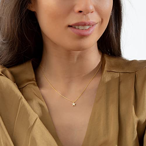 LLWOM Gold Necklace for Women-14k Gold Plated Infinity Necklace Star Of David Necklace Evil Eye Cross Pendants Heart Dainty Gold Necklace For Women - color: Gold, style: DaintyStar-Gold