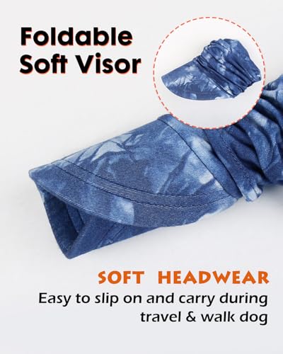Chemo Headwear Viscose Newsboy Cap for Women Summer Hats - color: Tie-dye Denim Blue