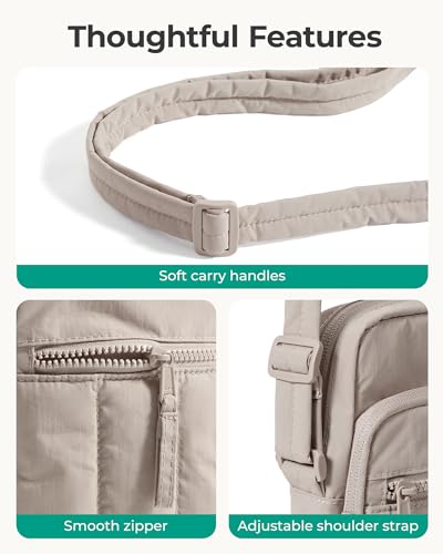 BAGSMART Crossbody Bags for Women, Mini Cell Phone Cross body Purses Travel Wallet with RFID Blocking Card Slots - color: C-grey