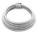 COLORFUL BLING Handwoven African Tribal Multilayer Chunky Statement Necklace Egypt Bib Collar Choker Costume Party Jewelry Accessories for Women - color: Silver