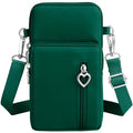 BIAOTIE Lightweight Small Crossbody bags Cell Phone Purses Travel Pouch Shoulder Bag for Women - color: Dark Green