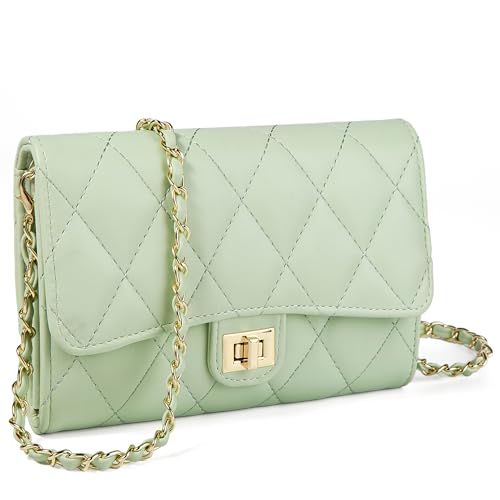 Small Cross Body Purses Sling Crossbody Bags for Women, Shoulder Bag Tote Purse Cross Body Bag Phone Bags - color: E Light Green