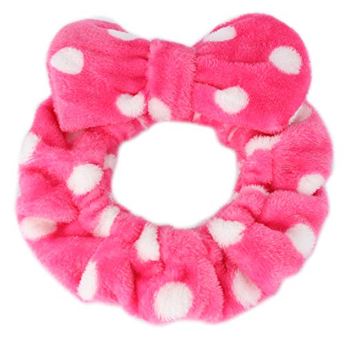 Hairizone Makeup Wrap Headband With Bowknot, Roseo | Facial Wash Shower, Adjustable Elastic, Bowknot Design, Holding Hair, For Women - color: Roseo