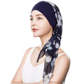 Headwear Turbans for Women - Lightweight Head Scarf for Women's Hair Chiffon Elegant Headwraps Hats - color: Cyan